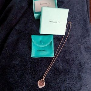Tiffany & Co. 925 silver necklace with pearl heart